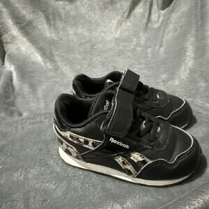 Reebok Classic Jogger 3.0 Sneaker Toddler Size 5 Black Cheetah Print